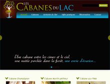 Tablet Screenshot of cabanesdulac.com